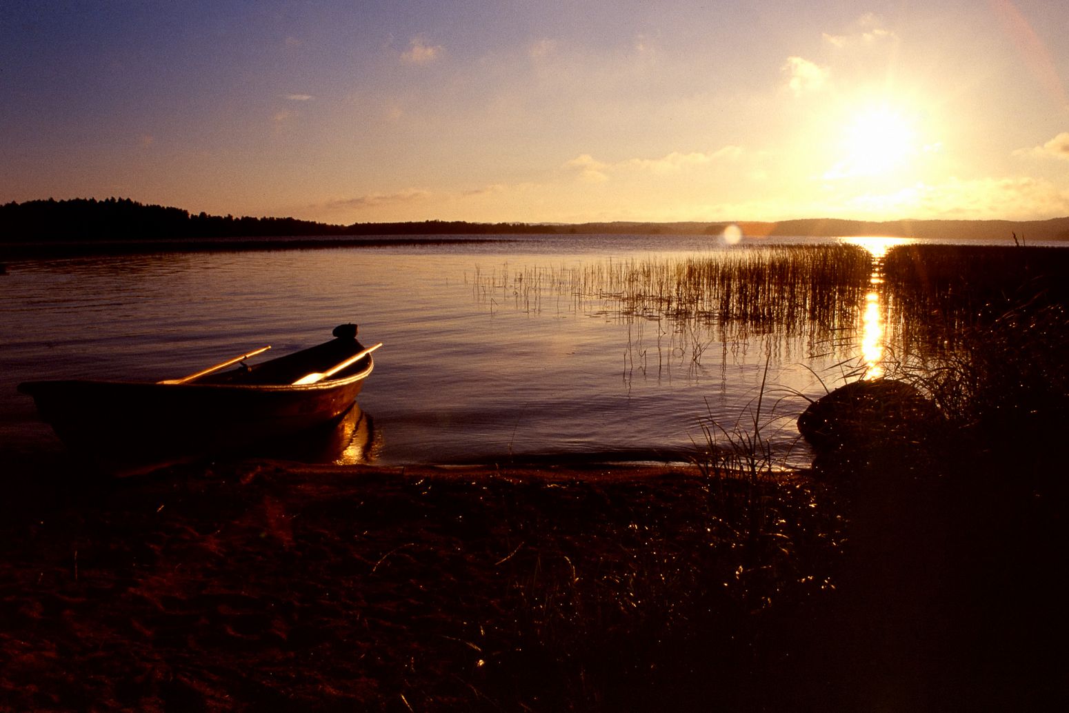Sunrise by the lake, Orivesi, Finland